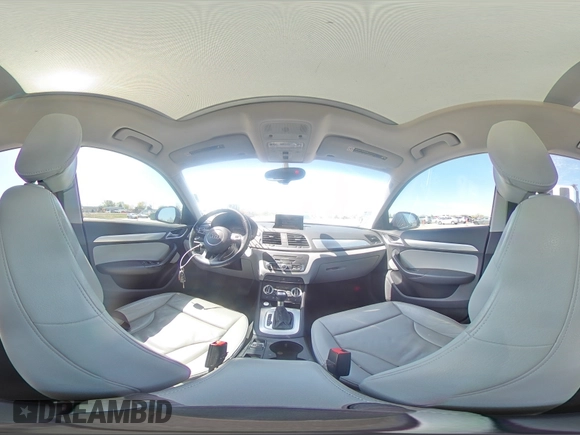 2015 Audi Q3 Premium Plus with VIN WA1BFCFS1FR004865, listed as a Copart auction lot 53348405 with 130,521 mi miles and Salvage title. Bid and sale history available at DreamBid. Image 13.