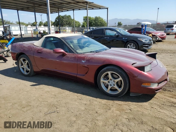 2003 Chevrolet Corvette with VIN 1G1YY32G635115712, listed as a Copart auction lot 74316274 with 99,890 mi miles and Salvage Title. Bid and sale history available at carsss.com. Image 4.
