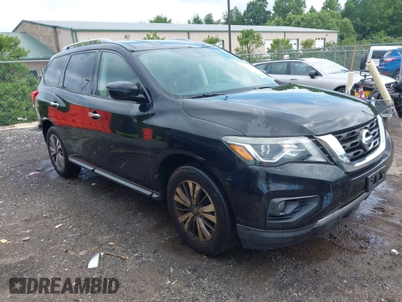 2018 Nissan Pathfinder SV with VIN 5N1DR2MM0JC609570, listed as a IAAI auction lot 42707055 with 136,893 mi miles and . Bid and sale history available at DreamBid. Image 1.