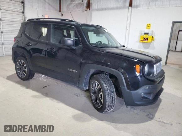 2018 Jeep Renegade Latitude with VIN ZACCJBBB4JPH73537, listed as a Copart auction lot 45895195 with 70,710 mi miles and Salvage title. Bid and sale history available at DreamBid. Image 4.