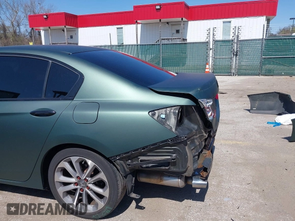 2014 Honda Accord Sport with VIN 1HGCR2F57EA091403, listed as a IAAI auction lot 41919375 with 170,743 mi miles and . Bid and sale history available at DreamBid. Image 6.