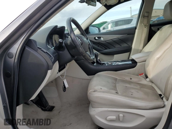 2014 Infiniti Q50 with VIN JN1BV7AP4EM687842, listed as a Copart auction lot 42549085 with 133,599 mi miles and Salvage Title. Bid and sale history available at DreamBid. Image 7.