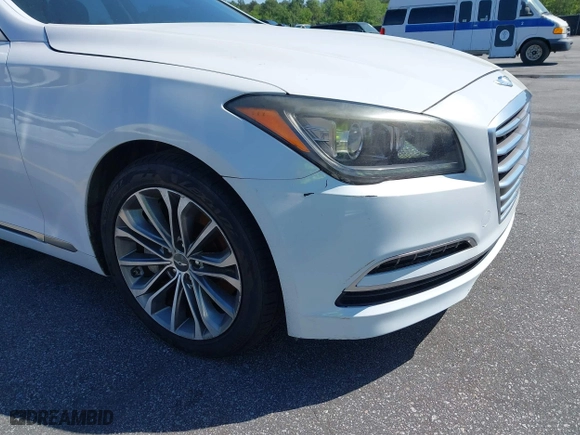 2016 Hyundai Genesis 3.8L with VIN KMHGN4JE2GU128482, listed as a IAAI auction lot 42065181 with 163,925 mi miles. Bid and sale history available at carsss.com. Image 6.