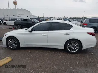 2024 Infiniti Q50 Luxe with VIN JN1EV7BP2RM600585, listed as a IAAI auction lot 41112238 with 5,016 mi miles and . Bid and sale history available at DreamBid. Image 14.