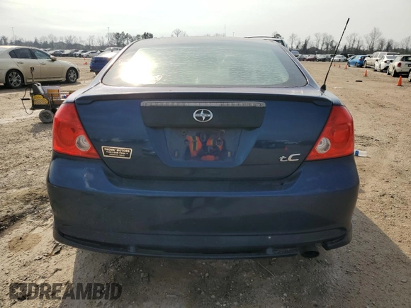 2005 Scion tC with VIN JTKDE177450043414, listed as a Copart auction lot 45733675 with 297,528 mi miles and Salvage Title. Bid and sale history available at carsss.com. Image 6.
