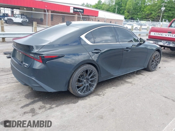 2021 Lexus IS 300 with VIN JTHC81F27M5045061, listed as a IAAI auction lot 42250307 with 64,770 mi miles and . Bid and sale history available at DreamBid. Image 4.