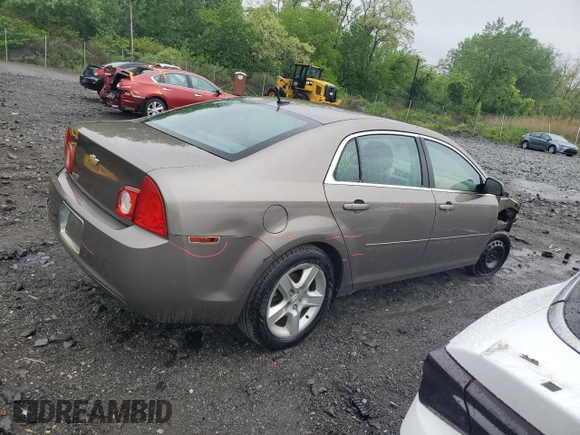 2011 Chevrolet Malibu 1LS with VIN 1G1ZB5E10BF200563, listed as a Copart auction lot 56359625 with 130,820 mi miles and Salvage Title. Bid and sale history available at DreamBid. Image 3.