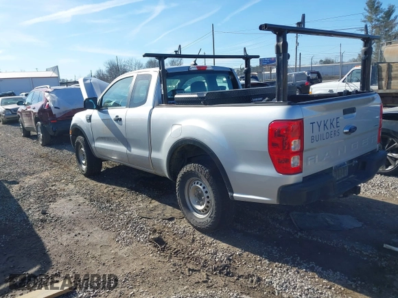 2019 Ford Ranger XL with VIN 1FTER1EH7KLA81595, listed as a IAAI auction lot 41156120 with 95,738 mi miles. Bid and sale history available at carsss.com. Image 3.