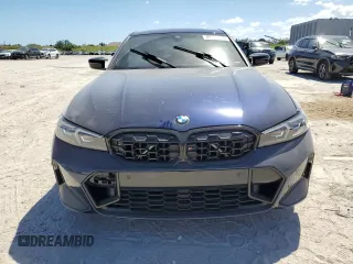 2024 BMW 3 Series M340i with VIN 3MW49FS05R8E12423, listed as a Copart auction lot 49777375 with 0 mi miles and Salvage Title. Bid and sale history available at carsss.com. Image 5.