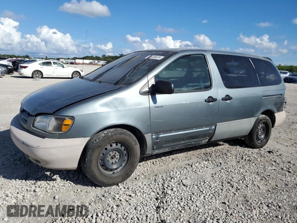 1999 Toyota Sienna CE with VIN 4T3ZF19CXXU159400, listed as a Copart auction lot 72435024 with 281,279 mi miles and Salvage Title. Bid and sale history available at carsss.com. Image 1.