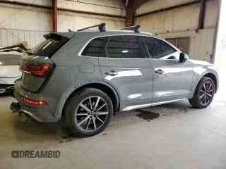 2022 Audi SQ5 Premium Plus with VIN WA1B4AFY1N2136126, listed as a Copart auction lot 47566484 with 25,777 mi miles and . Bid and sale history available at DreamBid. Image 3.