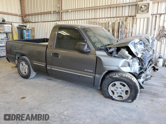 1999 Chevrolet Silverado 1500 with VIN 1GCEC14W5XZ214053, listed as a Copart auction lot 73364364 with 0 mi miles and Salvage Title. Bid and sale history available at carsss.com. Image 4.