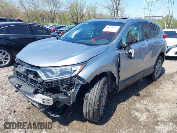 2019 Honda CR-V EX-L with VIN 7FARW2H84KE059010, listed as a IAAI auction lot 41971966 with 52,075 mi miles and . Bid and sale history available at carsss.com. Image 2.