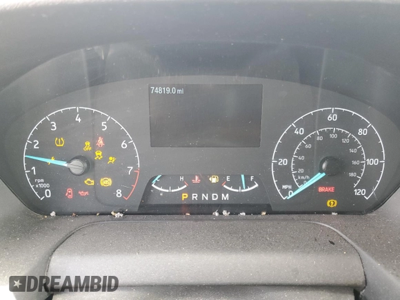 2023 Ford Transit Cargo with VIN 1FTBR2X88PKA66512, listed as a Copart auction lot 58451445 with 74,819 mi miles and Salvage title. Bid and sale history available at DreamBid. Image 9.