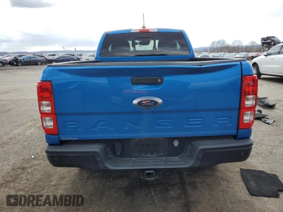 2021 Ford Ranger XL with VIN 1FTER1FH1MLD00407, listed as a Copart auction lot 47432315 with 74,841 mi miles and Salvage title. Bid and sale history available at DreamBid. Image 6.