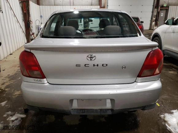 2001 Toyota ECHO with VIN JTDBT123810170265, listed as a Copart auction lot 78328604 with 128,273 mi miles and Salvage Title. Bid and sale history available at carsss.com. Image 6.
