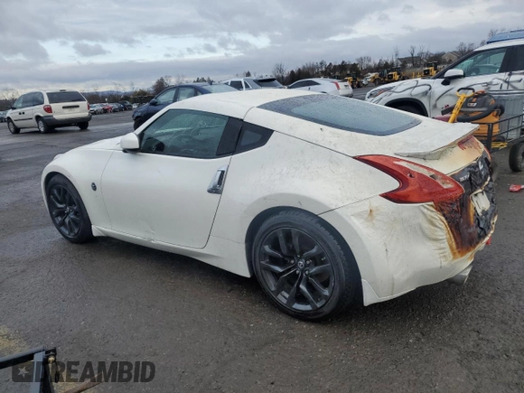2015 Nissan 370Z with VIN JN1AZ4EH2FM440869, listed as a Copart auction lot 49371185 with 0 mi miles and Salvage Title. Bid and sale history available at carsss.com. Image 2.