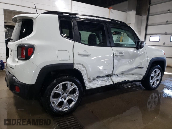 2020 Jeep Renegade Limited with VIN ZACNJBD1XLPK85917, listed as a Copart auction lot 47934555 with 61,049 mi miles and Salvage title. Bid and sale history available at DreamBid. Image 3.