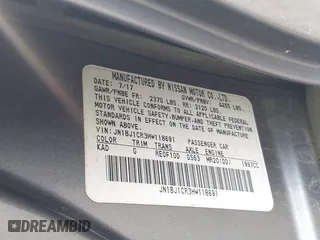 2017 Nissan Rogue Sport SL with VIN JN1BJ1CR3HW118691, listed as a IAAI auction lot 41532605 with 107,025 mi miles. Bid and sale history available at carsss.com. Image 9.