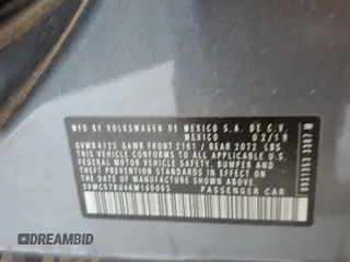 2019 Volkswagen Jetta S z VIN 3VWC57BU4KM165053, wystawiony jako Copart lot #57496775 z przebiegiem 76 937 mil mil oraz Szkoda całkowita • Salvage title. Historia ofert i sprzedaży dostępna na DreamBid. Obrazek 12.