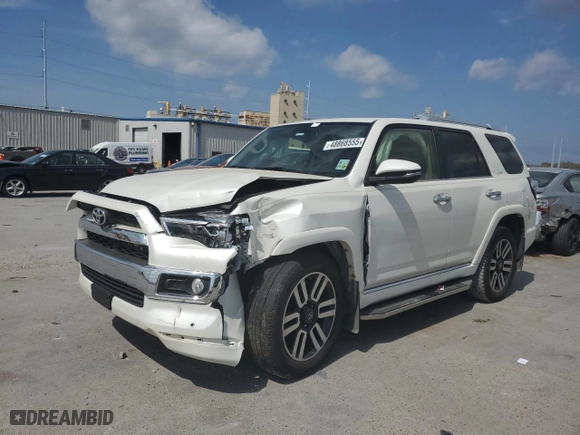 2014 Toyota 4Runner SR5 with VIN JTEZU5JR8E5079347, listed as a Copart auction lot 48868555 with 128,755 mi miles and Salvage Title. Bid and sale history available at carsss.com. Image 1.