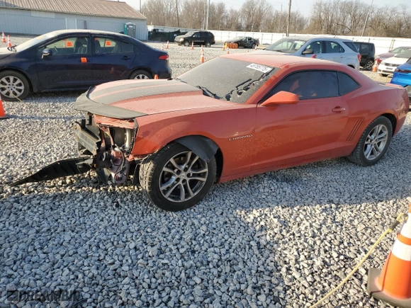 2012 Chevrolet Camaro 2LT with VIN 2G1FC1E38C9191566, listed as a Copart auction lot 48785775 with 124,466 mi miles and Salvage Title. Bid and sale history available at carsss.com. Image 1.