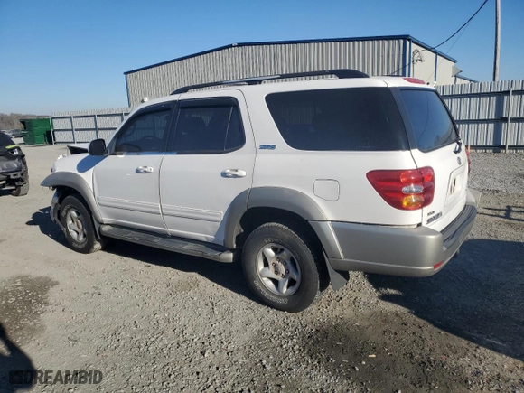 2001 Toyota Sequoia SR5 with VIN 5TDZT34A91S042989, listed as a Copart auction lot 89133665 with 285,365 mi miles and Salvage Title. Bid and sale history available at carsss.com. Image 2.