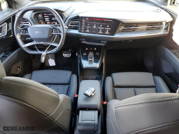 2024 Audi Q4 e-tron Sportback Premium Plus with VIN WA13UBFZ4RP055648, listed as a Copart auction lot 84569644 with 8,144 mi miles and Salvage Title. Bid and sale history available at carsss.com. Image 8.