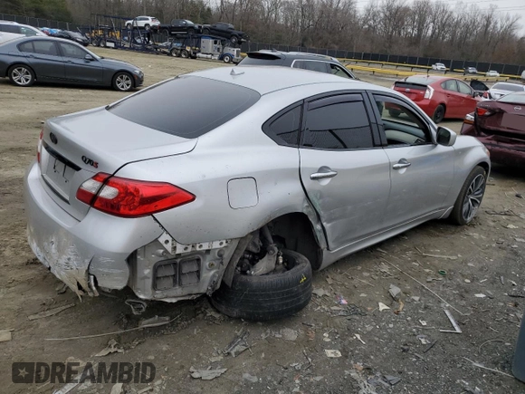 2012 Infiniti M with VIN JN1BY1AP3CM330668, listed as a Copart auction lot 44910155 with Not Provided miles and Salvage Title. Bid and sale history available at DreamBid. Image 3.