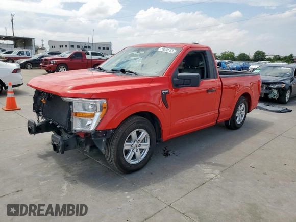 2021 Ford F-150 XL with VIN 1FTMF1CB1MKE96164, listed as a Copart auction lot 59530755 with Not provided miles and Salvage title. Bid and sale history available at DreamBid. Image 1.