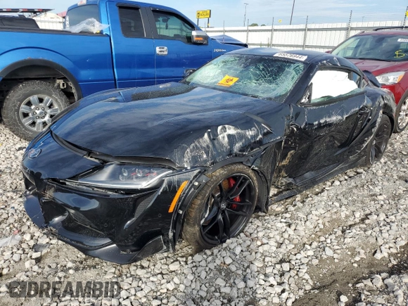 2022 Toyota GR Supra 3.0 with VIN WZ1DB0C07NW050424, listed as a Copart auction lot 65576944 with 0 mi miles and Salvage Title. Bid and sale history available at carsss.com. Image 1.