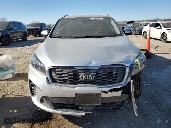 2019 Kia Sorento EX V6 with VIN 5XYPHDA53KG448836, listed as a Copart auction lot 41877205 with 88,422 mi miles and Salvage Title. Bid and sale history available at carsss.com. Image 5.