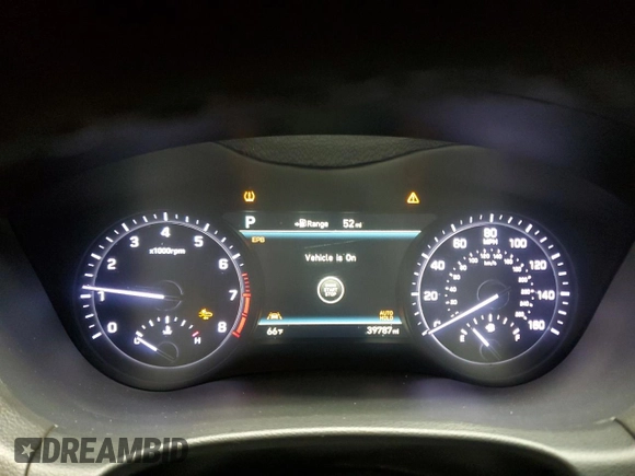 2019 Genesis G80 3.8L with VIN KMTFN4JEXKU324695, listed as a Copart auction lot 72415734 with 39,787 mi miles and Salvage Title. Bid and sale history available at carsss.com. Image 9.
