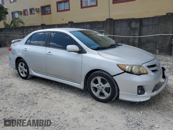 2011 Toyota Corolla L with VIN 2T1BU4EE9BC617463, listed as a Copart auction lot 53572855 with 136,542 mi miles and Salvage Title. Bid and sale history available at carsss.com. Image 4.