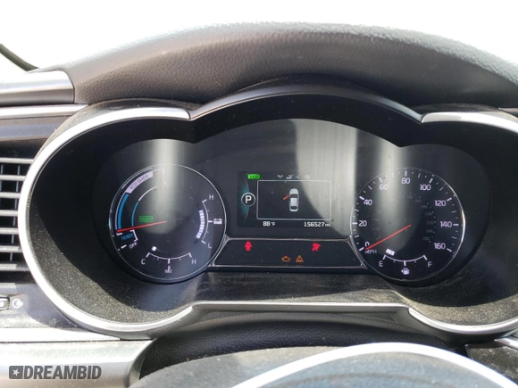 2015 Kia Optima Hybrid with VIN KNAGM4AD0F5077763, listed as a Copart auction lot 65973874 with 156,527 mi miles and Clean Title. Bid and sale history available at carsss.com. Image 9.
