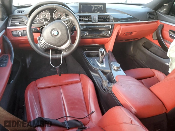 2015 BMW 4 Series 428i with VIN WBA4A5C50FG052177, listed as a Copart auction lot 86093994 with 127,956 mi miles and Salvage Title. Bid and sale history available at DreamBid. Image 8.