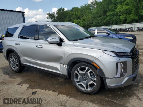 2024 Hyundai Palisade Limited z VIN KM8R54GE5RU673112, wystawiony jako Copart lot #53833465 z przebiegiem 49 108 mil mil oraz Szkoda całkowita • Salvage title. Historia ofert i sprzedaży dostępna na DreamBid. Obrazek 4.