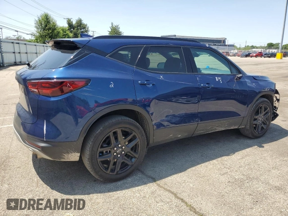 2023 Chevrolet Blazer LT with VIN 3GNKBCR46PS120387, listed as a Copart auction lot 58503205 with 20,690 mi miles and Salvage title. Bid and sale history available at DreamBid. Image 3.
