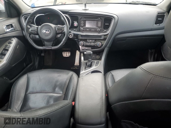 2015 Kia Optima SX Turbo with VIN 5XXGR4A61FG367091, listed as a Copart auction lot 48299065 with 106,003 mi miles and Non Repairable. Bid and sale history available at carsss.com. Image 8.