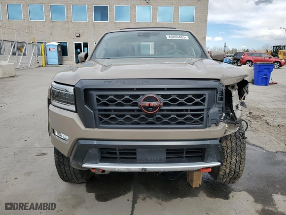 2023 Nissan Frontier PRO-4X with VIN 1N6ED1EK5PN641391, listed as a Copart auction lot 46895485 with 17,465 mi miles and Salvage Title. Bid and sale history available at carsss.com. Image 5.