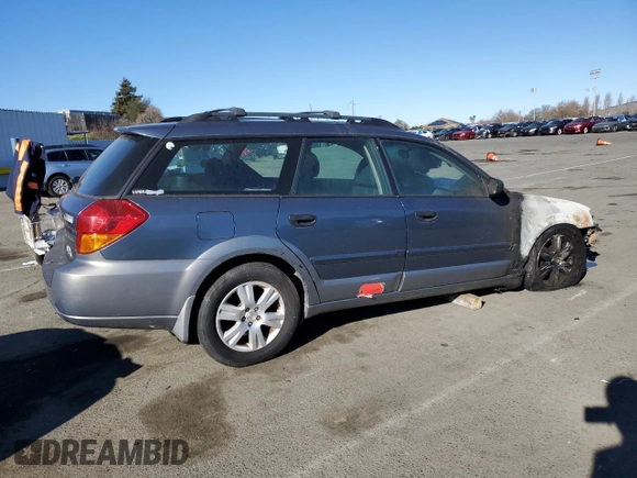 2005 Subaru Legacy Outback with VIN 4S4BP61CX57354702, listed as a Copart auction lot 41878655 with Not provided miles and Non repairable. Bid and sale history available at DreamBid. Image 3.