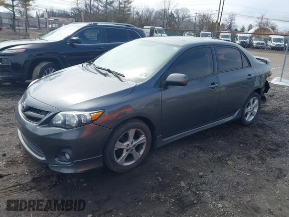 2011 Toyota Corolla L with VIN 2T1BU4EE4BC581004, listed as a IAAI auction lot 41846956 with 156,363 mi miles. Bid and sale history available at carsss.com. Image 2.