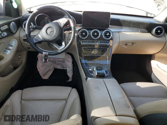 2017 Mercedes-Benz C 300 with VIN 55SWF4KB8HU209903, listed as a Copart auction lot 45295475 with Not Provided miles and Salvage Title. Bid and sale history available at carsss.com. Image 8.