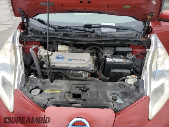 2011 Nissan LEAF SL-e with VIN JN1AZ0CP4BT002048, listed as a Copart auction lot 44965865 with 79,266 mi miles and Clean Title. Bid and sale history available at carsss.com. Image 12.