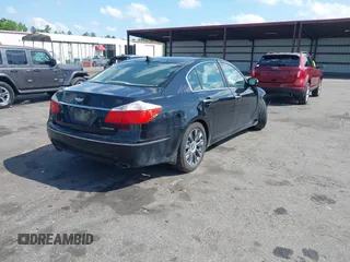 2010 Hyundai Genesis with VIN KMHGC4DE8AU076185, listed as a IAAI auction lot 41996812 with 147,645 mi miles. Bid and sale history available at carsss.com. Image 4.