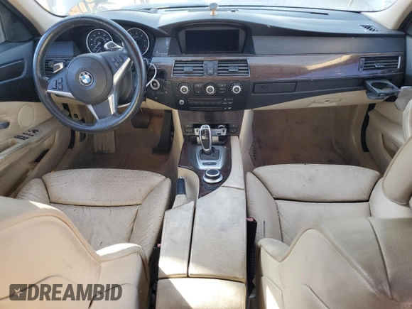 2008 BMW 5 Series 535i with VIN WBANW13598CZ77596, listed as a Copart auction lot 53101605 with 272,078 mi miles and Salvage Title. Bid and sale history available at carsss.com. Image 8.