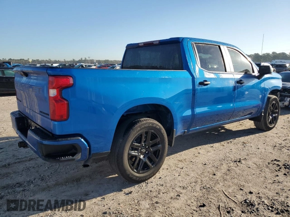 2024 Chevrolet Silverado 1500 Custom with VIN 3GCPABEK1RG202503, listed as a Copart auction lot 48681235 with Not Provided miles and Salvage Title. Bid and sale history available at DreamBid. Image 3.