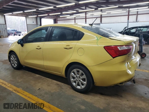 2016 Kia Rio LX with VIN KNADM4A34G6658799, listed as a Copart auction lot 50354285 with 134,091 mi miles and Salvage Title. Bid and sale history available at DreamBid. Image 2.