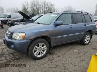 2006 Toyota Highlander Hybrid with VIN JTEEW21A660029918, listed as a Copart auction lot 50371275 with 158,141 mi miles and Salvage Title. Bid and sale history available at carsss.com. Image 1.