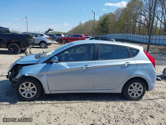 2014 Hyundai Accent GS with VIN KMHCT5AE1EU187112, listed as a IAAI auction lot 41894869 with 100,640 mi miles. Bid and sale history available at carsss.com. Image 15.